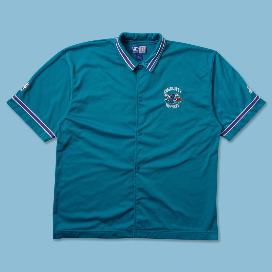 Vintage Starter Charlotte Hornets Shooting Shirt XLarge - Double Double Vintage