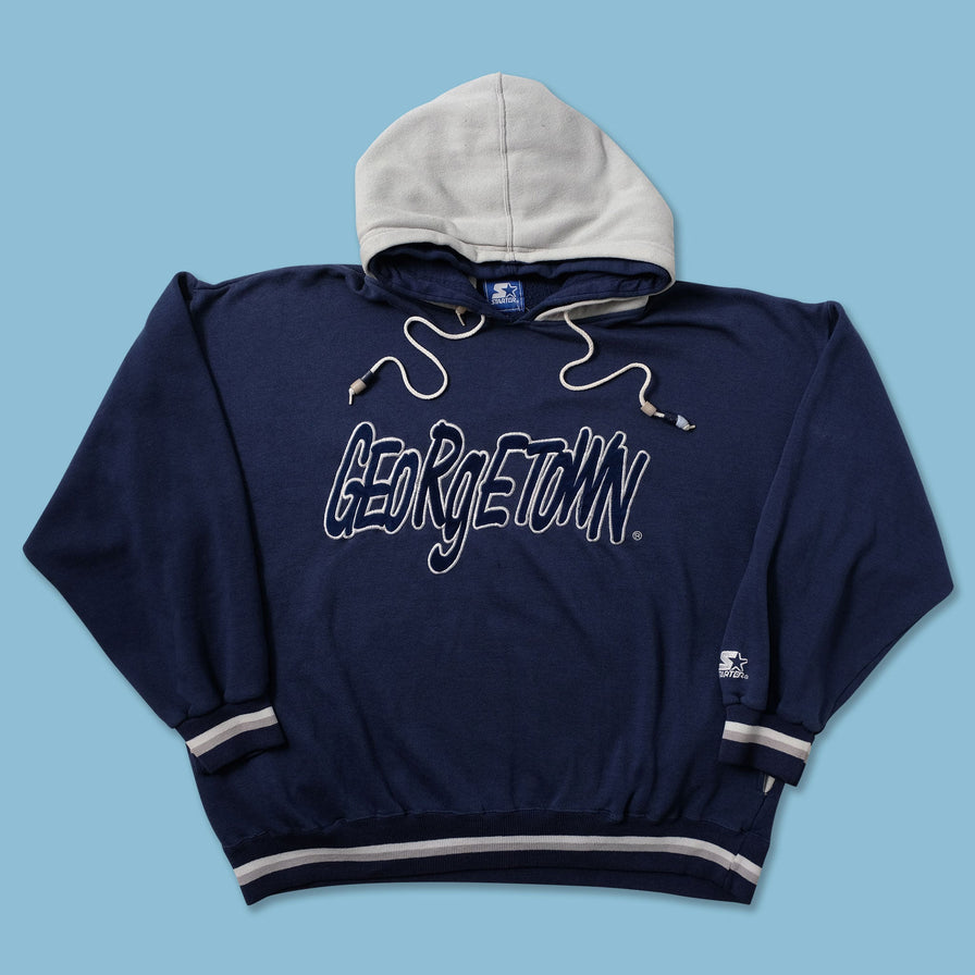 Vintage Starter Georgetown Hoyas Hoody XLarge - Double Double Vintage