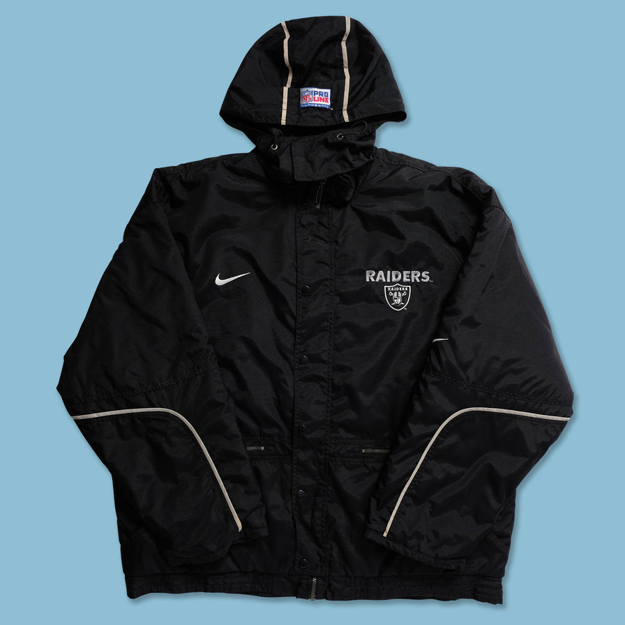 Vintage Nike Los Angeles Raiders Padded Jacket XLarge - Double Double Vintage