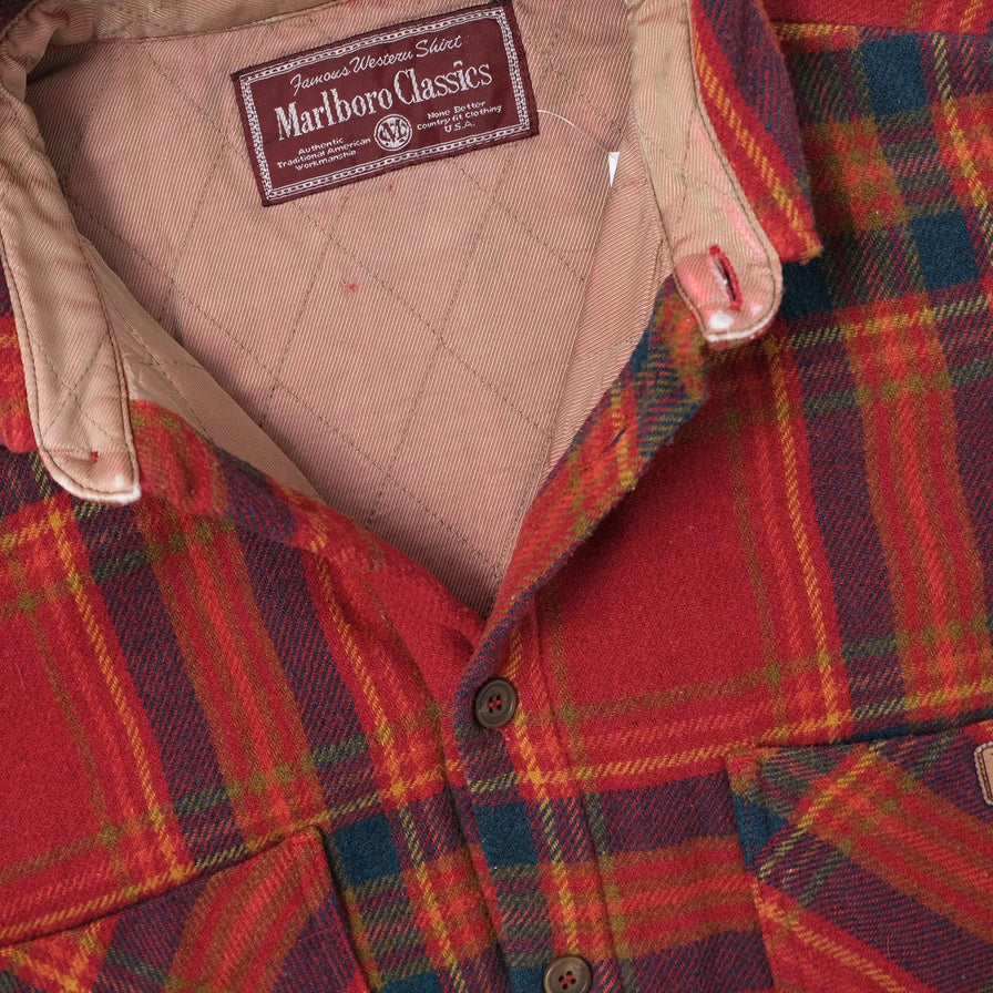 Vintage Marlboro Padded Shirt XLarge 