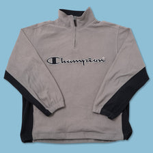 Vintage Champion Q-Zip Fleece Large 