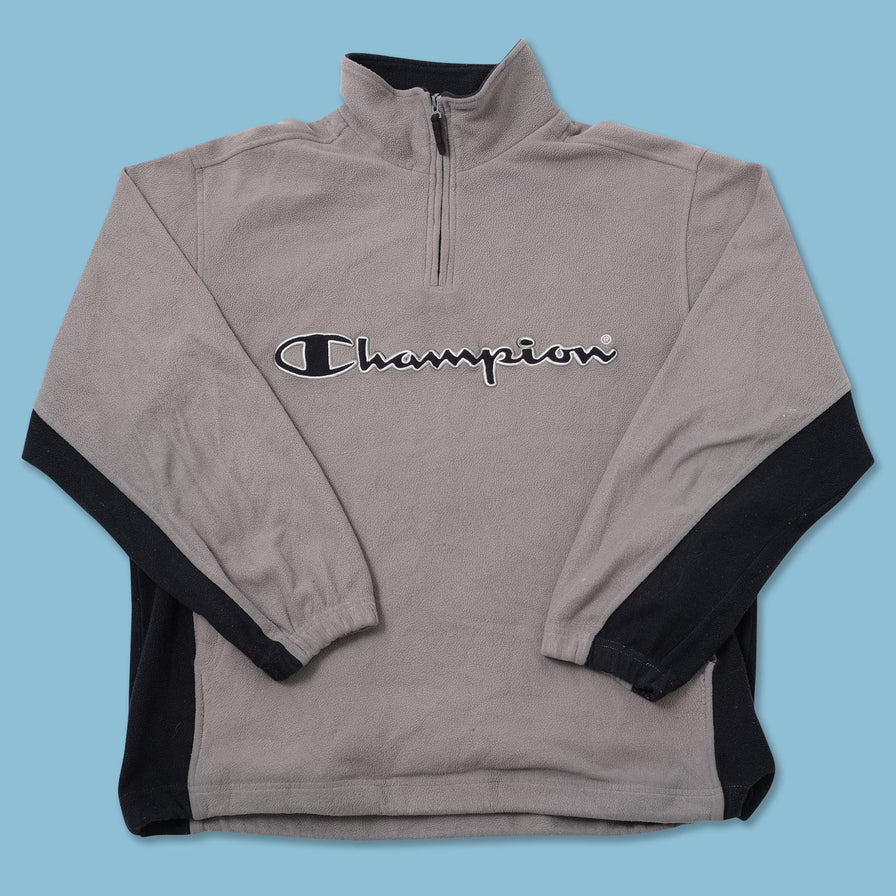 Vintage Champion Q-Zip Fleece Large 