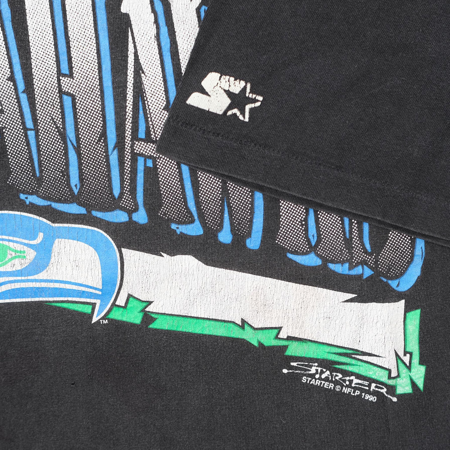 Vintage 1990 Starter Seattle Seahawks T-Shirt Large 