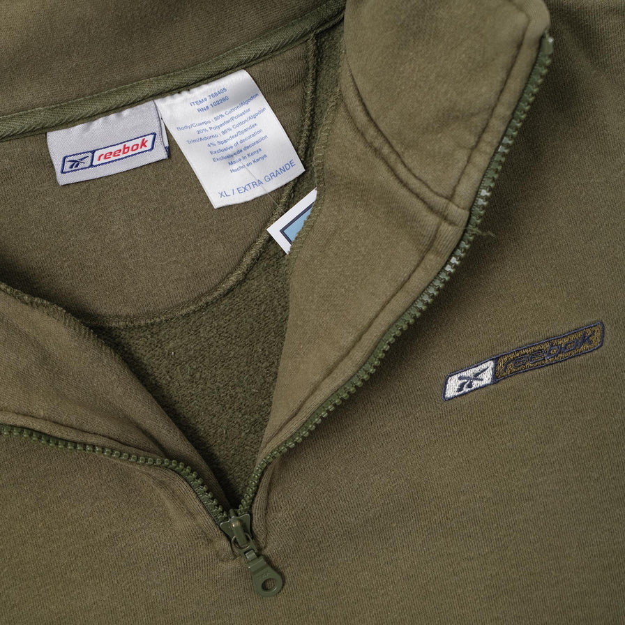 Vintage Reebok Q-Zip Sweater XLarge 
