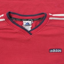 Vintage adidas V-Neck Sweater Large 