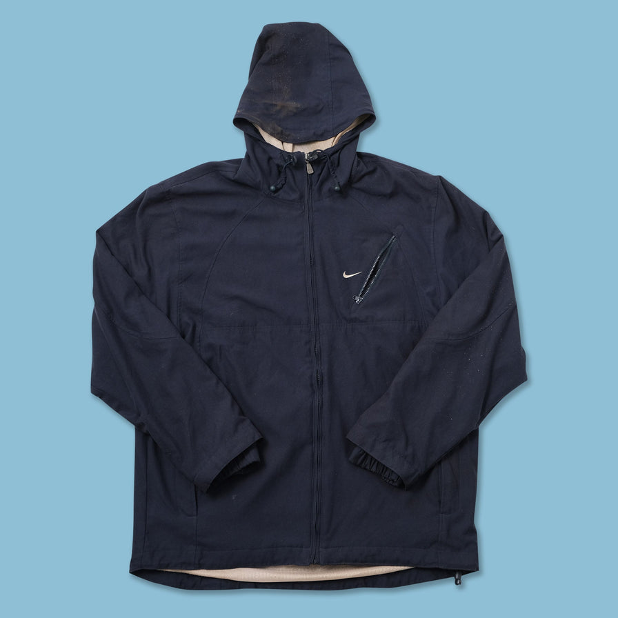 Vintage Nike Hooded Track Jacket Large 