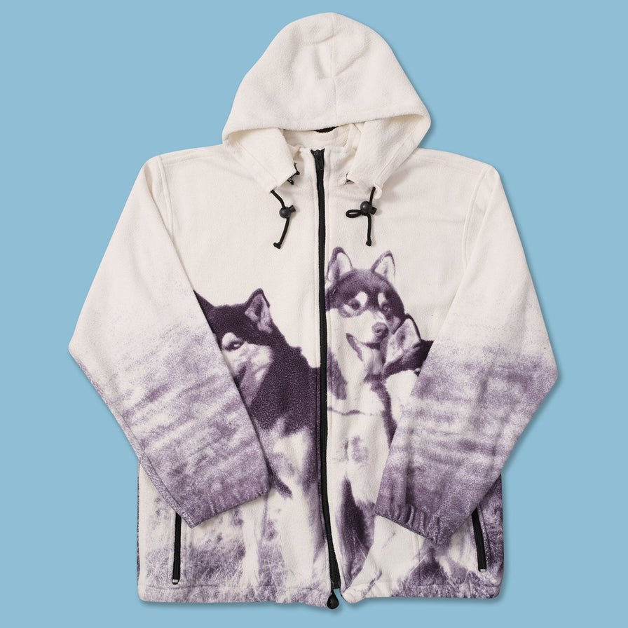 Vintage Huskies Fleece Jacket Small 