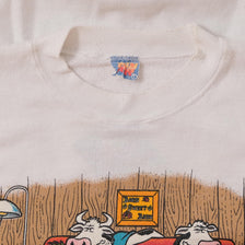 Vintage Couch Cows Sweater Medium 