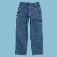 Vintage Carhartt Lined Denim Work Pants 32x32 