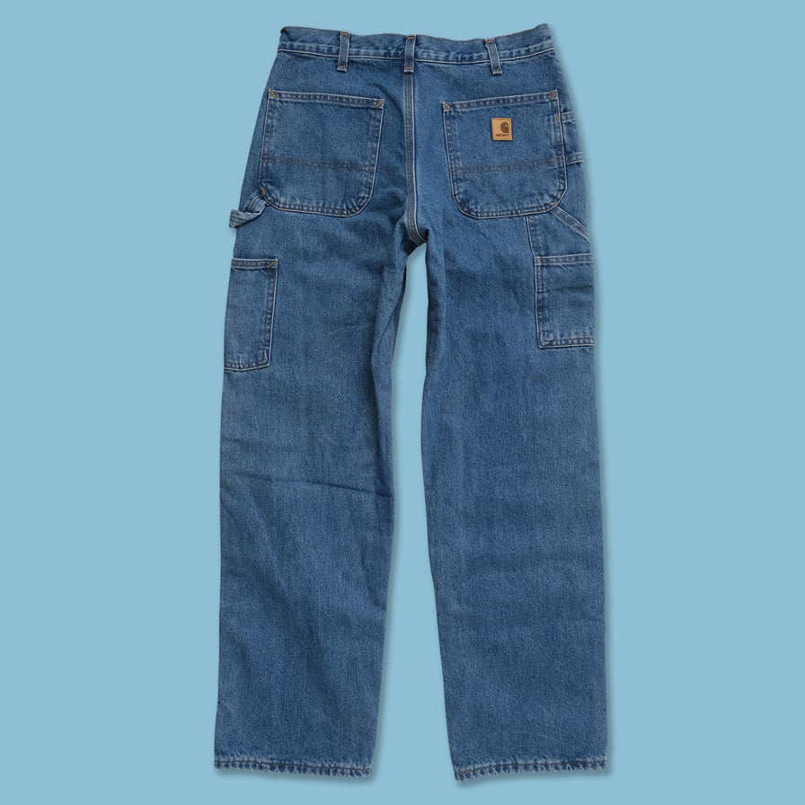 Vintage Carhartt Lined Denim Work Pants 32x32 