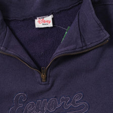 Vintage Eeyore Q-Zip Sweater XLarge 