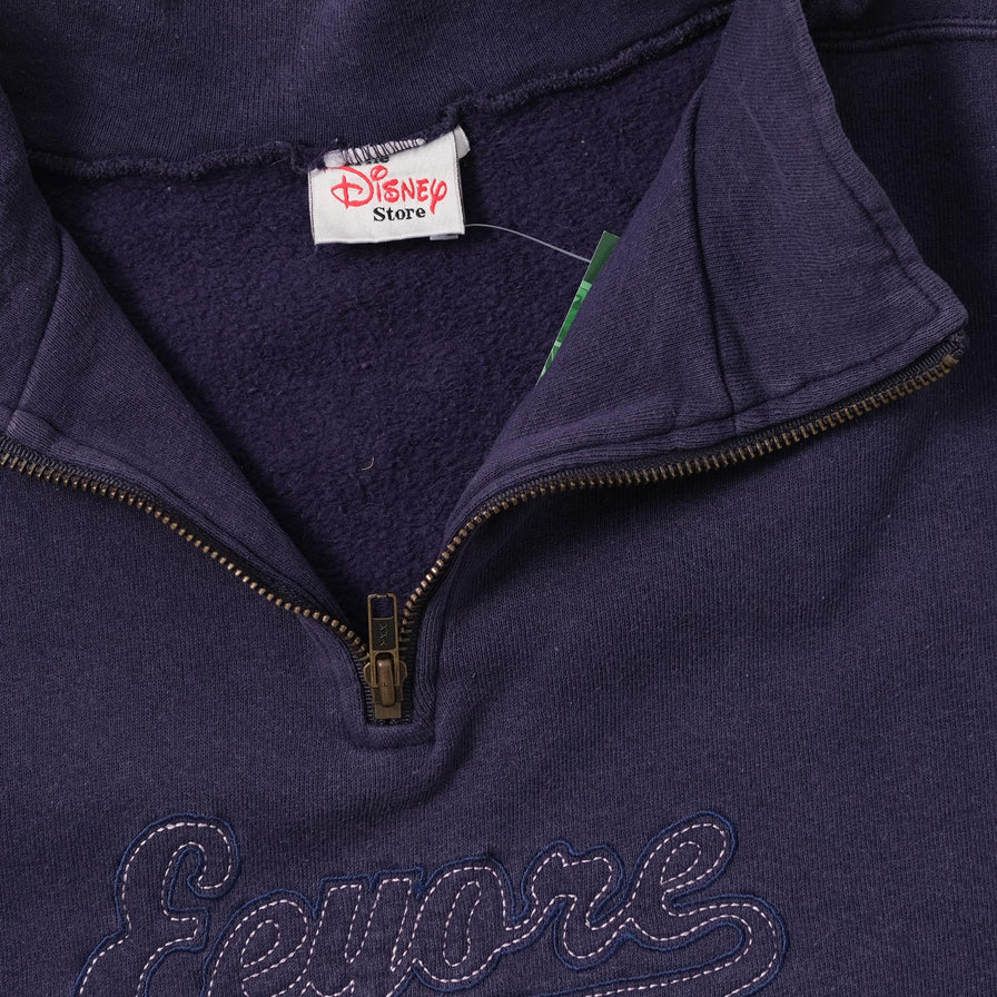 Vintage Eeyore Q-Zip Sweater XLarge 