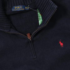 Women's Polo Ralph Lauren Q-Zip Knit Sweater Medium 