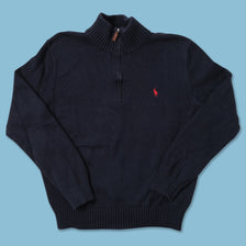 Women's Polo Ralph Lauren Q-Zip Knit Sweater Medium 