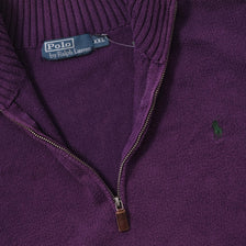 Vintage Polo Ralph Lauren Q-Zip Knit Sweater XLarge 