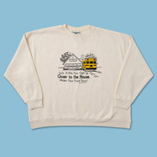 Vintage School Bus Sweater XXL 