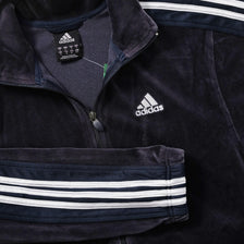 Vintage adidas Velour Jacket Small 