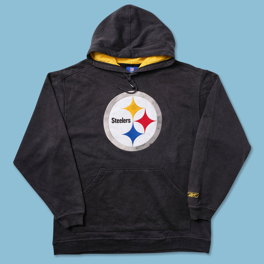Vintage Reebok Pittsburgh Steelers Hoody Large - Double Double Vintage
