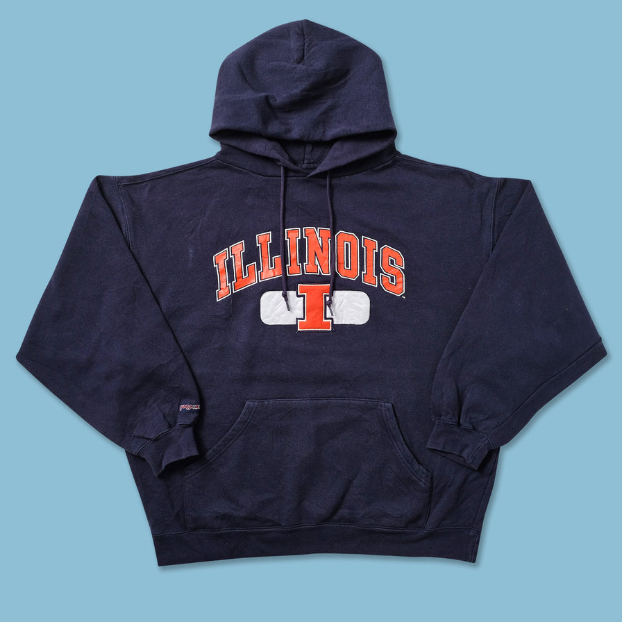 Vintage Illinois Hoody Large - Double Double Vintage