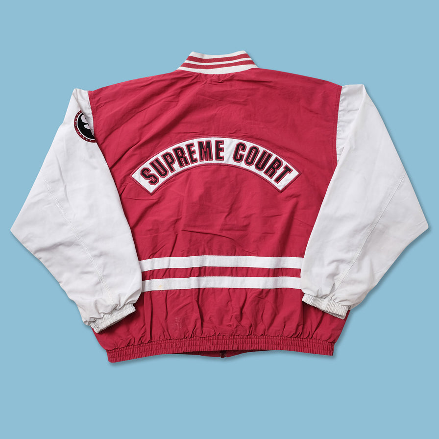 Vintage Nike Supreme Court Varsity Jacket Large Double Double
