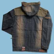 Y2K Clench Denim Jacket XLarge - Double Double Vintage