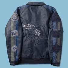 Y2K Clench Leather Jacket - Double Double Vintage