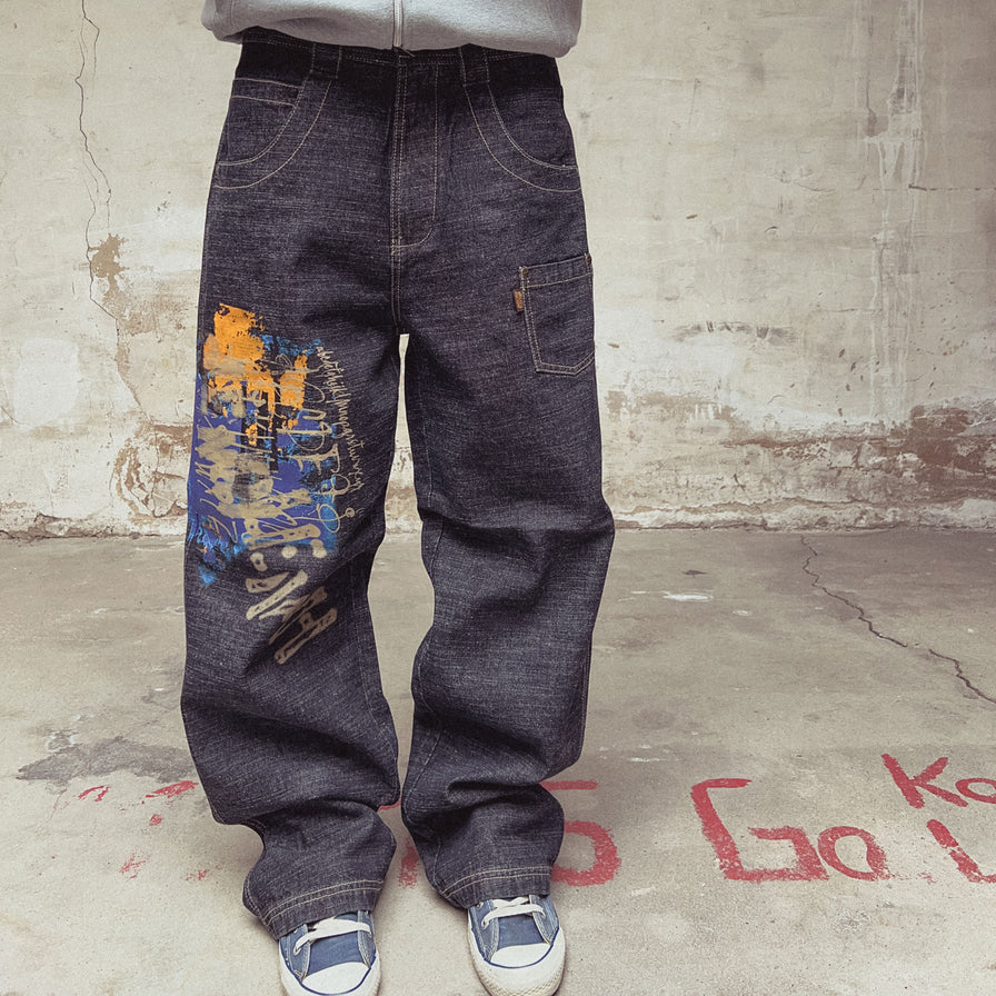 Y2K Clench Baggy Pants - Double Double Vintage