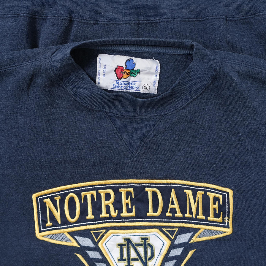 Vintage Notre Dame Sweater XLarge 