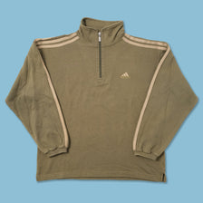 Vintage adidas Q-Zip Sweater Large 