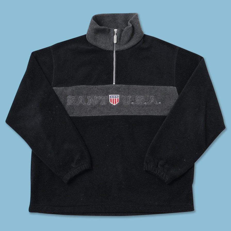 Vintage Gant Q-Zip Fleece Medium 