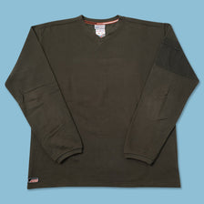 Vintage Reebok V-Neck Sweater Medium 