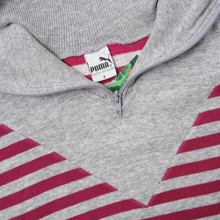 Vintage Puma Q-Zip Sweater Large 