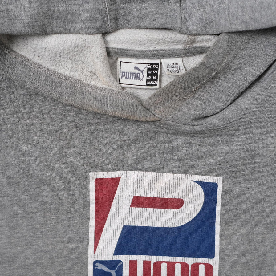 Vintage Puma Short Sleeve Hoody Medium 