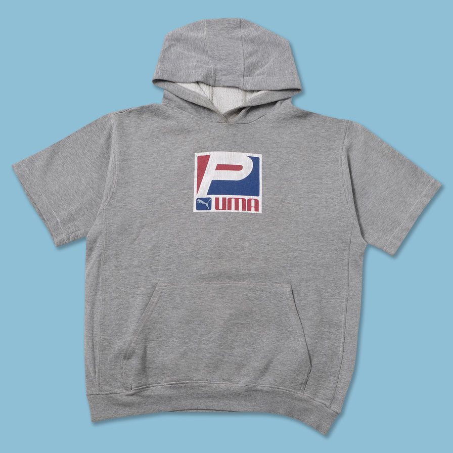 Vintage Puma Short Sleeve Hoody Medium 
