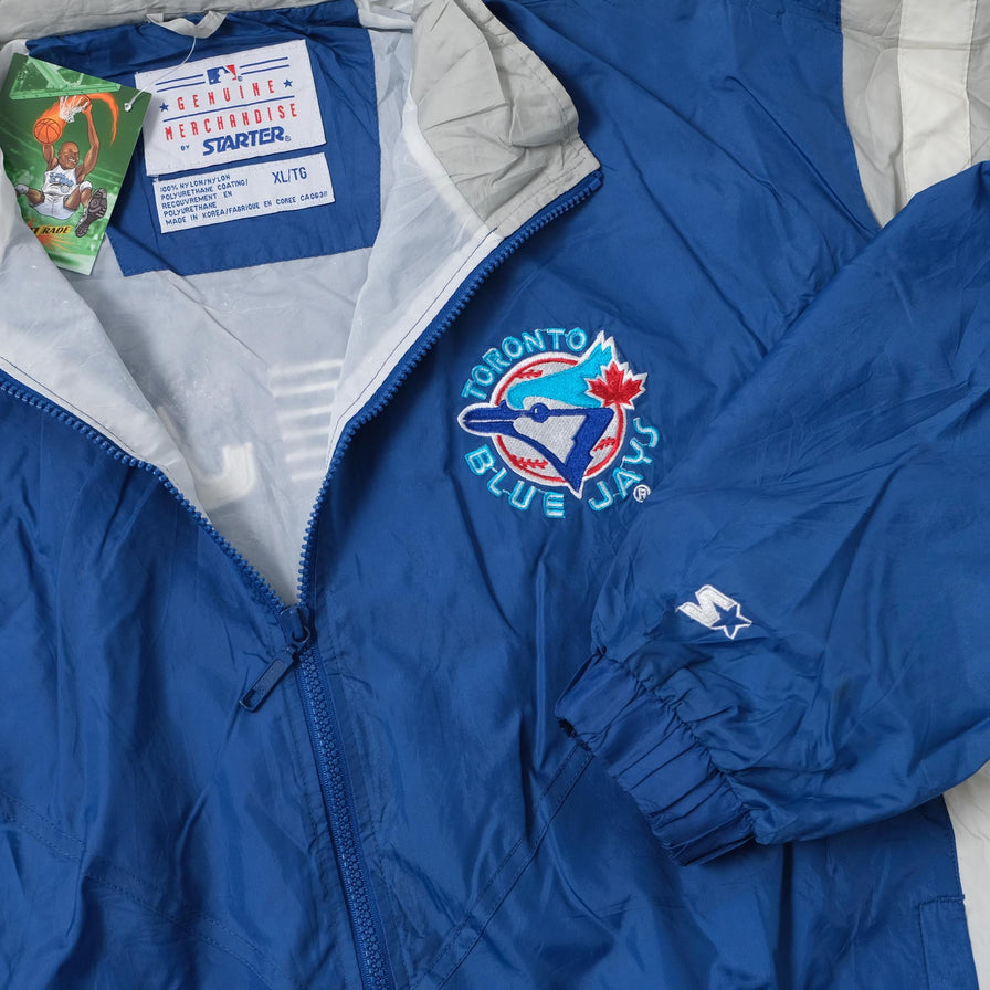 Vintage Starter Toronto Blue Jays Rain Jacket XLarge 