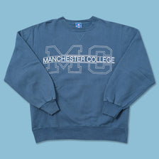 Vintage Champion Manchester College Sweater Medium 