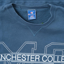 Vintage Champion Manchester College Sweater Medium 