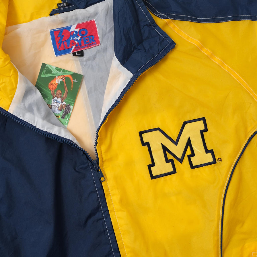 Vintage Michigan Wolverines Track Jacket Large 