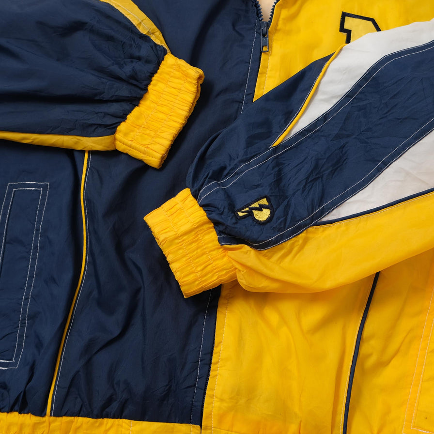 Vintage Michigan Wolverines Track Jacket Large 
