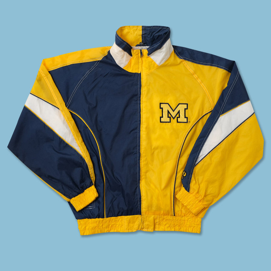 Vintage Michigan Wolverines Track Jacket Large 