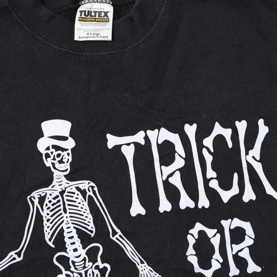 Vintage Trick Or Treat Sweater XLarge 