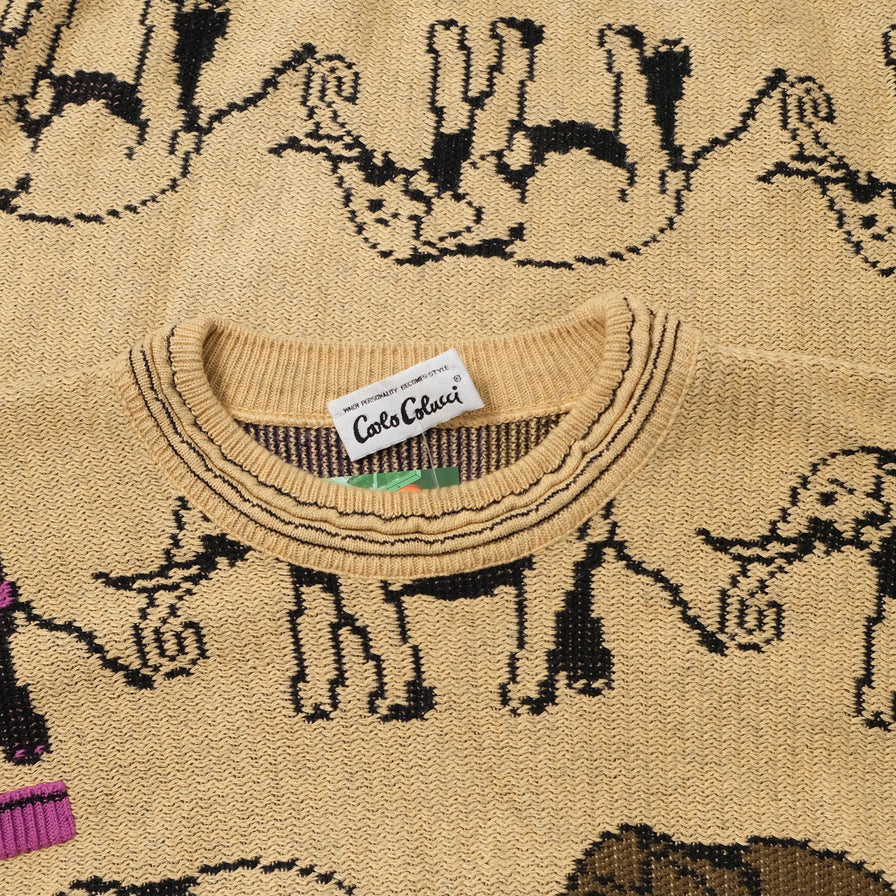 Vintage Carlo Colucci Knit Sweater XLarge 
