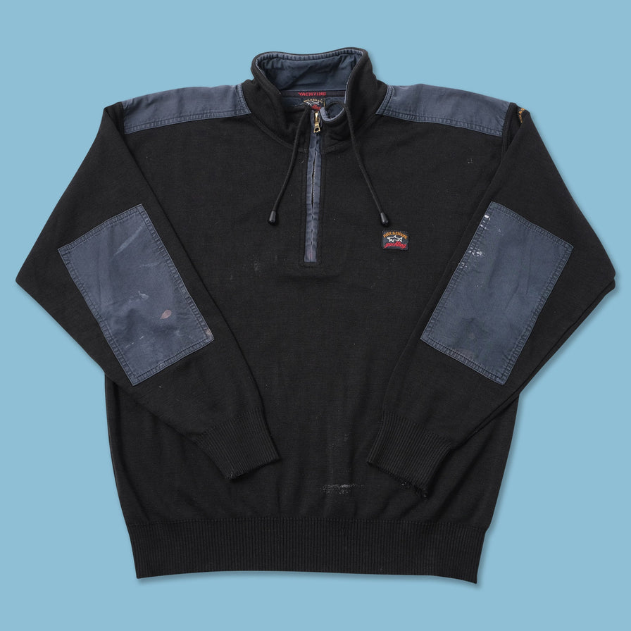 Vintage Paul & Shark Q-Zip Sweater Large 