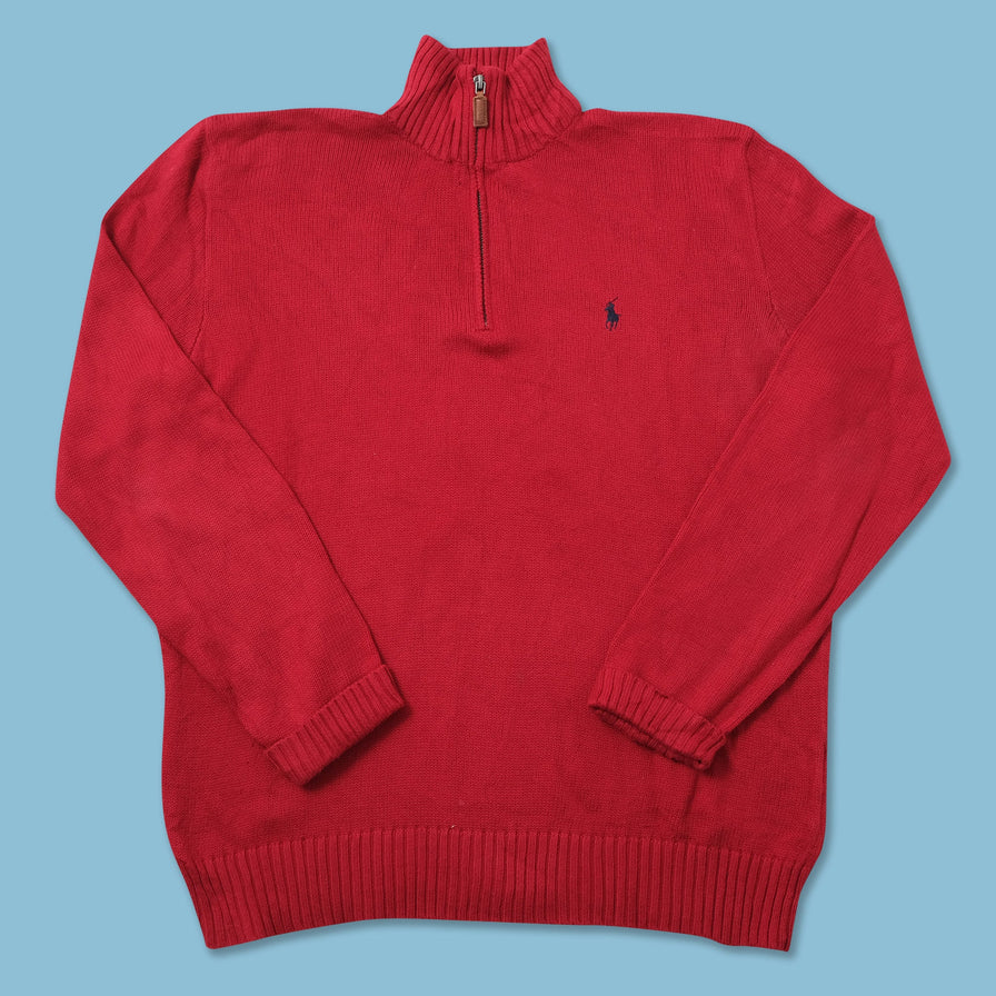 Vintage Polo Ralph Lauren Q-Zip Sweater Medium 