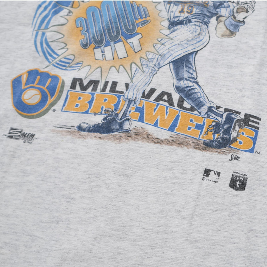 Vintage 1992 Robin Yount 3000th Hit T-Shirt Medium 