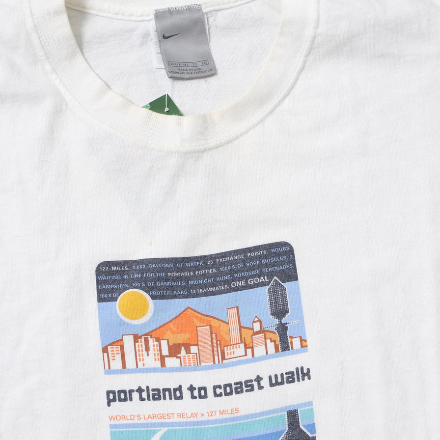 Vintage 2001 Nike Portland Marathon T-Shirt XLarge 