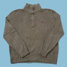 Vintage Polo Ralph Lauren Q-Zip Sweater Large 