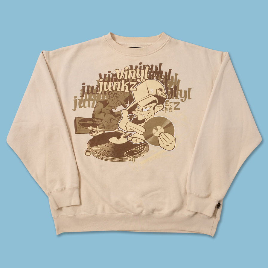 Vintage Stick Up Kidz Vinyl Junkz Sweater XXLarge 