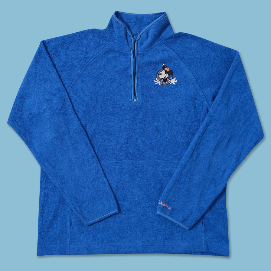 Vintage Minnie Mouse Q-Zip Fleece Large 