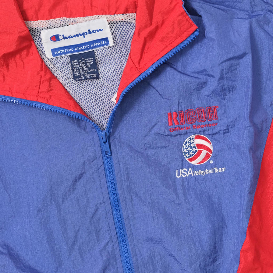 Vintage Champion USA Volleyball Team Track Jacket Large 